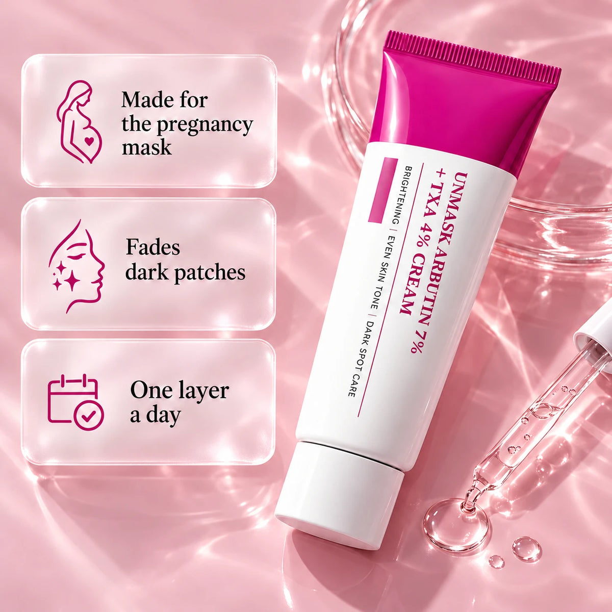 Melasma Fade Cream: 7% Arbutin + 4% Tranexamic Acid
